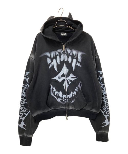 LOVE KILLER（ラブキラー）LOVE KILLER (ラブキラー) デビルジップパーカー ブラック×ホワイト サイズ:下記参照の古着・服飾アイテム