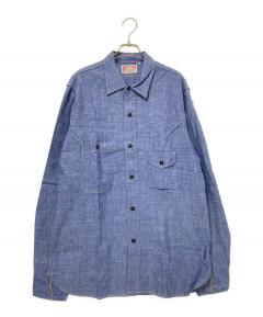 中古・古着通販】RRL (ダブルアールエル) デニムウエスタンシャツ