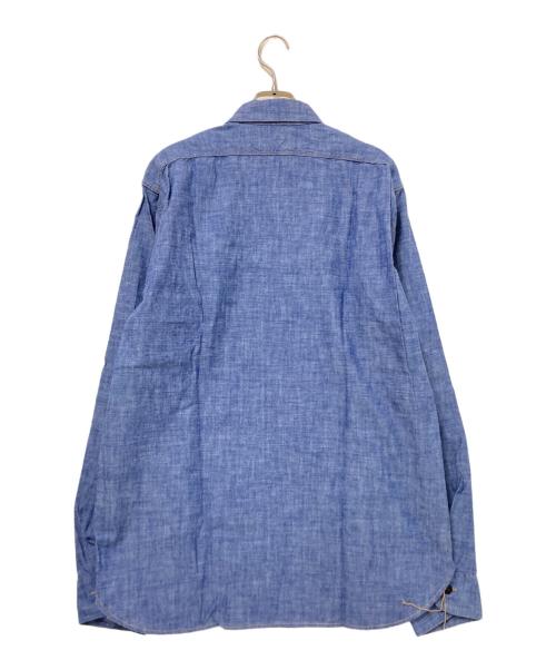 one piece of rock（ワンピースオブロック）one piece of rock (ワンピースオブロック) シャンブレーシャツ インディゴ サイズ:XLの古着・服飾アイテム