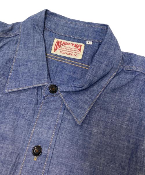 one piece of rock（ワンピースオブロック）one piece of rock (ワンピースオブロック) シャンブレーシャツ インディゴ サイズ:XLの古着・服飾アイテム