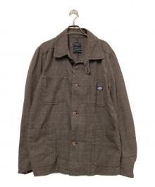 Dickies×Adam et Rope（ディッキーズ×アダム エ ロペ）の古着「チェックカバーオール」｜ブラウン