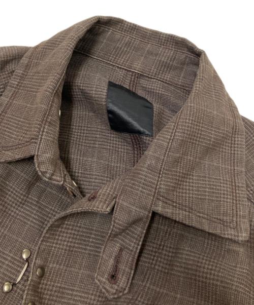 Dickies（ディッキーズ）Dickies (ディッキーズ) Adam et Rope (アダム エ ロペ) チェックカバーオール ブラウン サイズ:42の古着・服飾アイテム