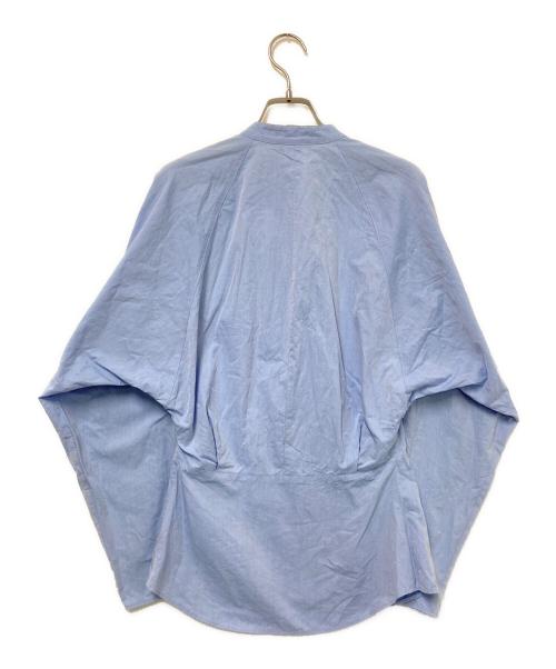 DES PRES（デ プレ）DES PRES (デ プレ) スビンコットンツイル ラグランフィットウエストブラウス ブルー サイズ:FREEの古着・服飾アイテム