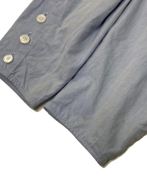 DES PRES（デ プレ）DES PRES (デ プレ) スビンコットンツイル ラグランフィットウエストブラウス ブルー サイズ:FREEの古着・服飾アイテム