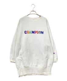 Champion REVERSE WEAVE（チャンピオン リバース ウィーブ）の古着「クルーネックスウェット」｜ホワイト