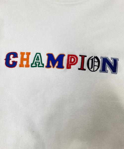 Champion REVERSE WEAVE（チャンピオン リバース ウィーブ）Champion REVERSE WEAVE (チャンピオン リバース ウィーブ) クルーネックスウェット ホワイト サイズ:Mの古着・服飾アイテム
