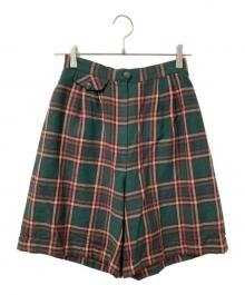 Burberry's（バーバリーズ）の古着「チェックハーフパンツ」｜グリーン×レッド