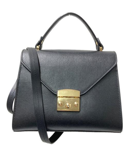 CAMELIA ROMA（カメリアローマ）CAMELIA ROMA (カメリアローマ) LEATHER HANDBAG ブラック サイズ:下記参照の古着・服飾アイテム