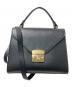 CAMELIA ROMA（カメリアローマ）の古着「LEATHER HANDBAG」｜ブラック
