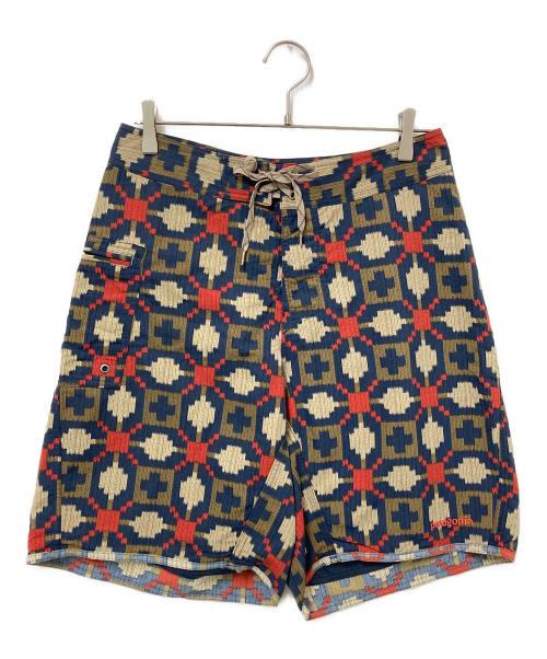 Patagonia（パタゴニア）Patagonia (パタゴニア) Paddler Board Shorts ブラウン×ネイビー サイズ:30の古着・服飾アイテム