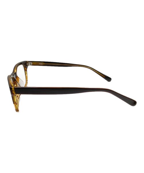 TIME OPTICAL（タイム オプティカル）TIME OPTICAL (タイム オプティカル) 伊達眼鏡 ブラウン サイズ:50□20-2の古着・服飾アイテム