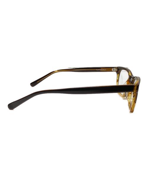 TIME OPTICAL（タイム オプティカル）TIME OPTICAL (タイム オプティカル) 伊達眼鏡 ブラウン サイズ:50□20-2の古着・服飾アイテム