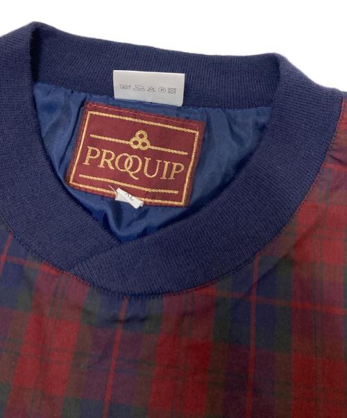 PROQUIP（プロクイップ）PROQUIP (プロクイップ) ウォームアッププルオーバー レッド×ネイビー サイズ:XLの古着・服飾アイテム