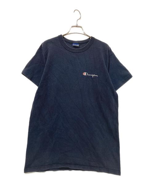 Champion（チャンピオン）Champion (チャンピオン) 90sスクリプトロゴT-shirt ネイビー サイズ:Lの古着・服飾アイテム