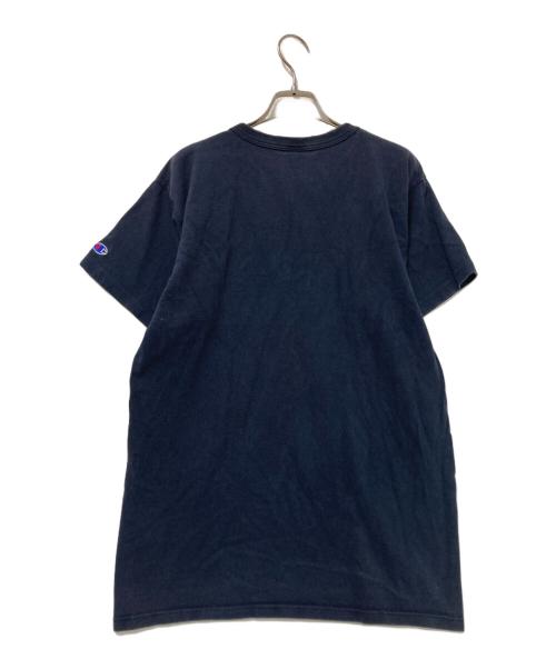 Champion（チャンピオン）Champion (チャンピオン) 90sスクリプトロゴT-shirt ネイビー サイズ:Lの古着・服飾アイテム