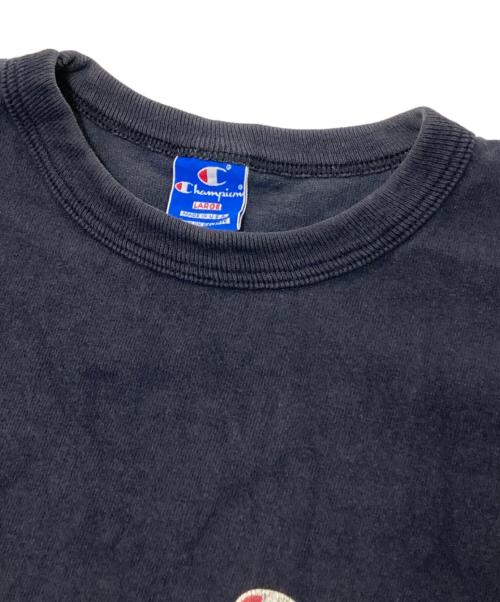 Champion（チャンピオン）Champion (チャンピオン) 90sスクリプトロゴT-shirt ネイビー サイズ:Lの古着・服飾アイテム