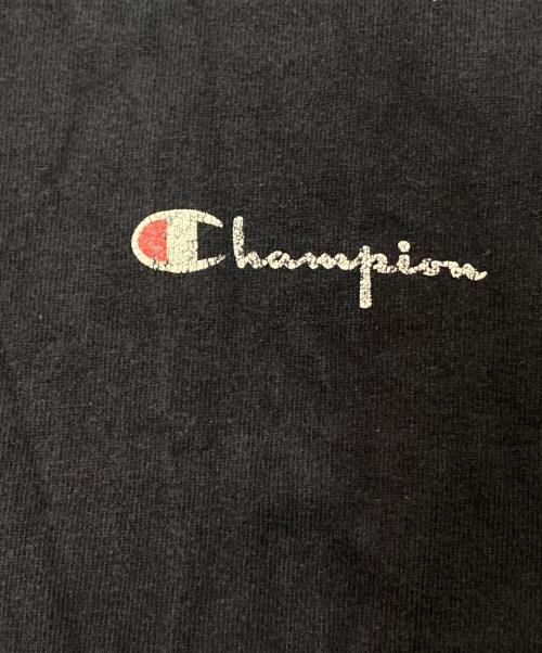 Champion（チャンピオン）Champion (チャンピオン) 90sスクリプトロゴT-shirt ネイビー サイズ:Lの古着・服飾アイテム