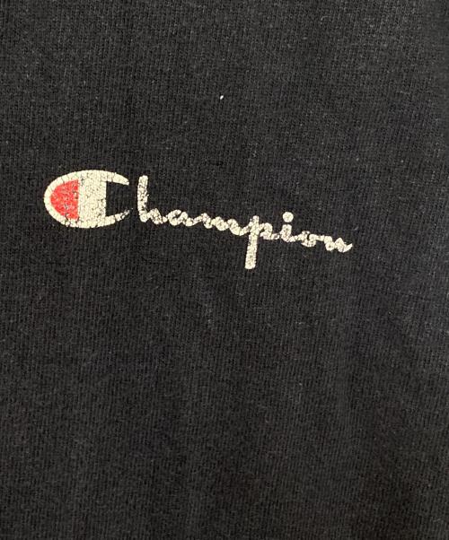 Champion（チャンピオン）Champion (チャンピオン) 90sスクリプトロゴT-shirt ネイビー サイズ:Lの古着・服飾アイテム