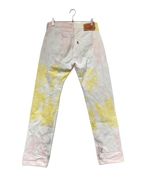 LEVI'S（リーバイス）LEVI'S (リーバイス) タイダイストレートパンツ イエロー×ホワイト サイズ:W32×L34の古着・服飾アイテム