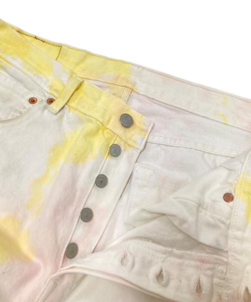 LEVI'S（リーバイス）LEVI'S (リーバイス) タイダイストレートパンツ イエロー×ホワイト サイズ:W32×L34の古着・服飾アイテム