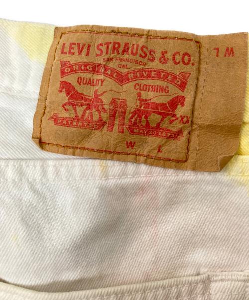 LEVI'S（リーバイス）LEVI'S (リーバイス) タイダイストレートパンツ イエロー×ホワイト サイズ:W32×L34の古着・服飾アイテム