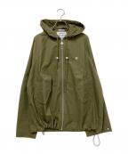A.P.C.×LACOSTEアーペーセー×ラコステ）の古着「Hooded Cotton Gabardine Jacket」｜オリーブ
