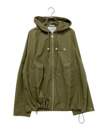A.P.C.×LACOSTE（アーペーセー×ラコステ）の古着「Hooded Cotton Gabardine Jacket」｜オリーブ