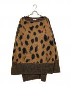 Vivienne Westwood RED LABELヴィヴィアンウエストウッドレッドレーベル）の古着「総柄ニット」｜ブラック×ブラウン