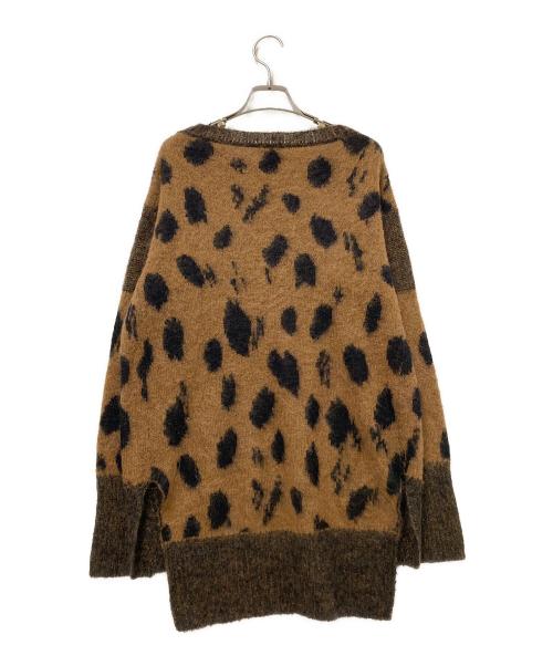 Vivienne Westwood RED LABEL（ヴィヴィアンウエストウッドレッドレーベル）Vivienne Westwood RED LABEL (ヴィヴィアンウエストウッドレッドレーベル) 総柄ニット ブラック×ブラウン サイズ:00の古着・服飾アイテム