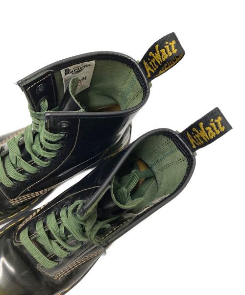 Dr.Martens（ドクターマーチン）Dr.Martens (ドクターマーチン) 8ホールブーツ グリーン×ブラック サイズ:UK4の古着・服飾アイテム