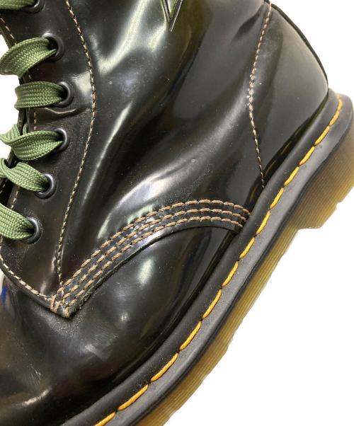 Dr.Martens（ドクターマーチン）Dr.Martens (ドクターマーチン) 8ホールブーツ グリーン×ブラック サイズ:UK4の古着・服飾アイテム