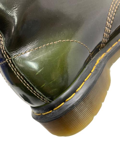 Dr.Martens（ドクターマーチン）Dr.Martens (ドクターマーチン) 8ホールブーツ グリーン×ブラック サイズ:UK4の古着・服飾アイテム