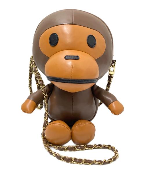 BAPE BY A BATHING APE（ベイプバイアベイシングエイプ）BAPE BY A BATHING APE (ベイプバイアベイシングエイプ) BABY MILO MINI SHOULDER BAG/ベイビーミロミニショルダーバッグ ベージュ サイズ:下記参照の古着・服飾アイテム