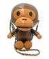 BAPE BY A BATHING APE（ベイプバイアベイシングエイプ）の古着「BABY MILO MINI SHOULDER BAG/ベイビーミロミニショルダーバッグ」｜ベージュ