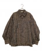 jiedaジエダ）の古着「CHECK OVER SHIRT」｜ブラック