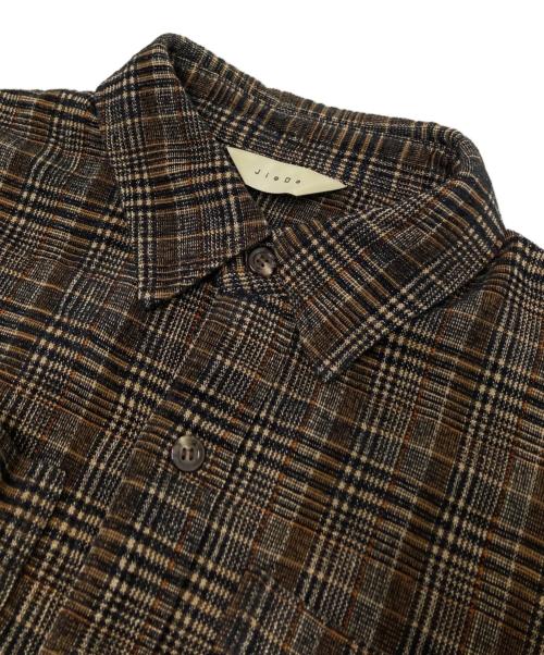 jieda（ジエダ）jieda (ジエダ) CHECK OVER SHIRT ブラック サイズ:1の古着・服飾アイテム