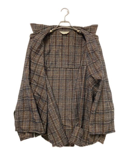 jieda（ジエダ）jieda (ジエダ) CHECK OVER SHIRT ブラック サイズ:1の古着・服飾アイテム