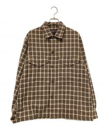 PENDLETON（ペンドルトン）の古着「チェックジャケット」｜ベージュ×ブラウン
