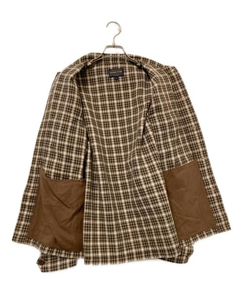 PENDLETON（ペンドルトン）PENDLETON (ペンドルトン) チェックジャケット ベージュ×ブラウン サイズ:Sの古着・服飾アイテム