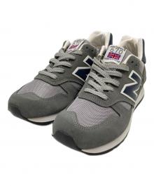 NEW BALANCE（ニューバランス）の古着「ローカットスニーカー」｜グレー×ネイビー