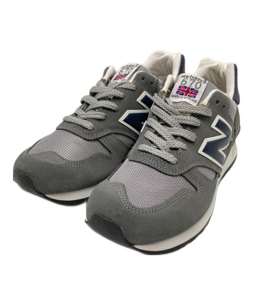 NEW BALANCE（ニューバランス）NEW BALANCE (ニューバランス) ローカットスニーカー グレー×ネイビー サイズ:US:7 1/2Dの古着・服飾アイテム