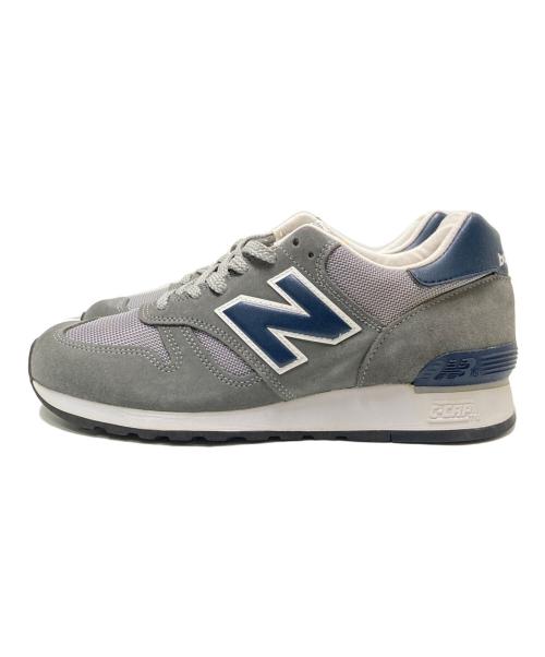 NEW BALANCE（ニューバランス）NEW BALANCE (ニューバランス) ローカットスニーカー グレー×ネイビー サイズ:US:7 1/2Dの古着・服飾アイテム