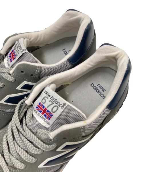 NEW BALANCE（ニューバランス）NEW BALANCE (ニューバランス) ローカットスニーカー グレー×ネイビー サイズ:US:7 1/2Dの古着・服飾アイテム