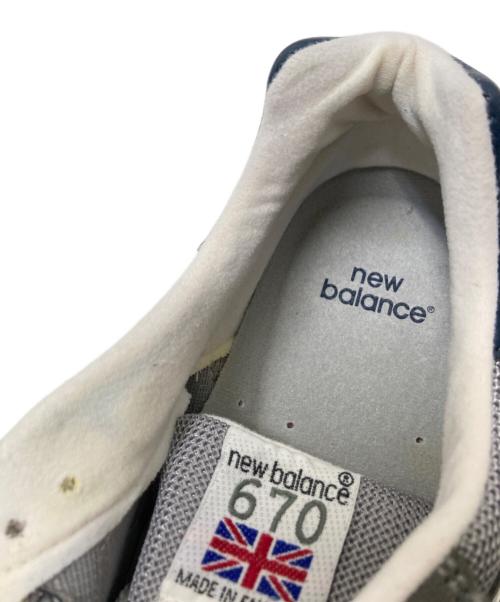 NEW BALANCE（ニューバランス）NEW BALANCE (ニューバランス) ローカットスニーカー グレー×ネイビー サイズ:US:7 1/2Dの古着・服飾アイテム
