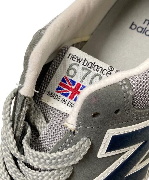 NEW BALANCE（ニューバランス）NEW BALANCE (ニューバランス) ローカットスニーカー グレー×ネイビー サイズ:US:7 1/2Dの古着・服飾アイテム