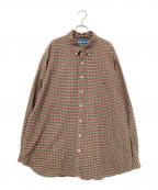 RALPH LAURENラルフローレン）の古着「チェックシャツ」｜レッド×グリーン