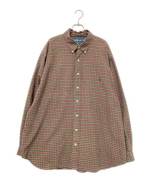RALPH LAUREN（ラルフローレン）RALPH LAUREN (ラルフローレン) チェックシャツ レッド×グリーン サイズ:2XBの古着・服飾アイテム
