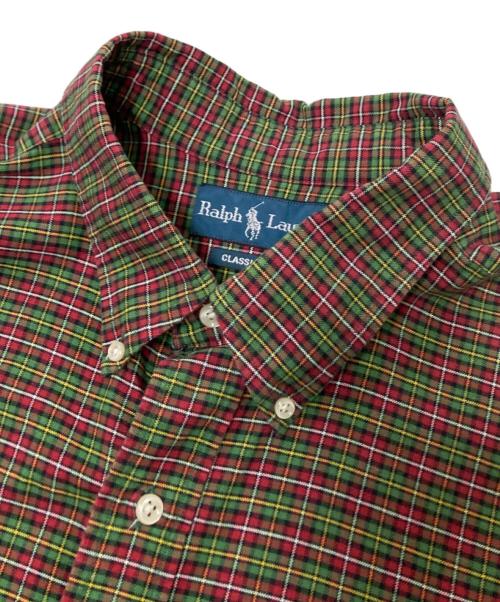RALPH LAUREN（ラルフローレン）RALPH LAUREN (ラルフローレン) チェックシャツ レッド×グリーン サイズ:2XBの古着・服飾アイテム