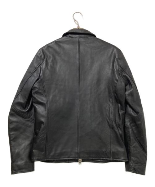 nano&co（ナノアンドコー）nano&co (ナノアンドコー) シープレザーシングルジャケット ブラック サイズ:Mの古着・服飾アイテム