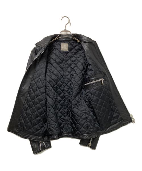 nano&co（ナノアンドコー）nano&co (ナノアンドコー) シープレザーシングルジャケット ブラック サイズ:Mの古着・服飾アイテム